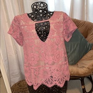 pick lace top